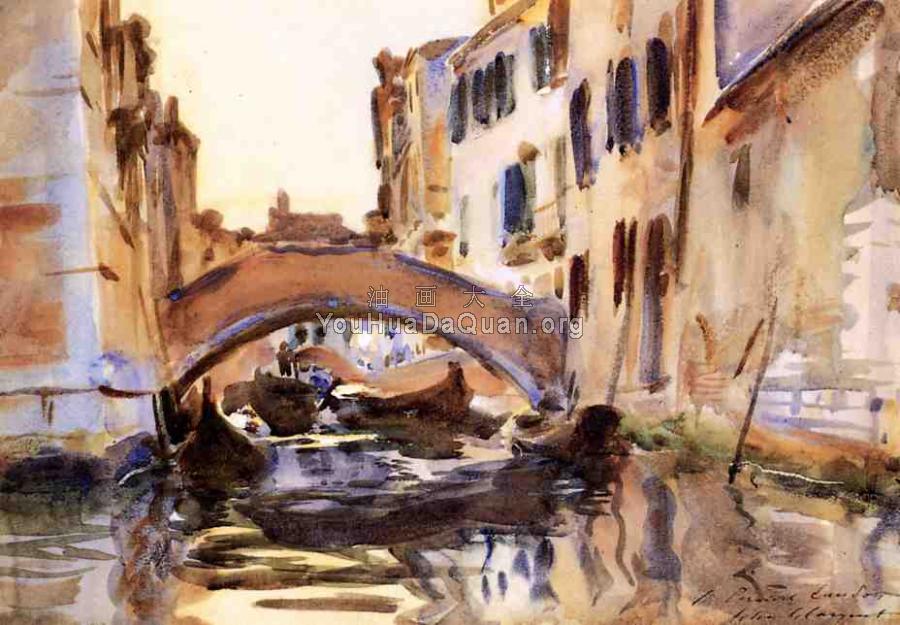Venetian Canal - 约翰·辛格·萨金特